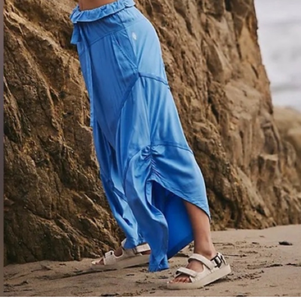 Free People FP Movement Head Start Harem Pants Blue S MSRP $128